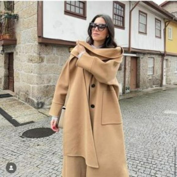 ZARA DOUBLE SIDED 100% WOOL COAT ZW COLLECTION - Picture 11 of 11